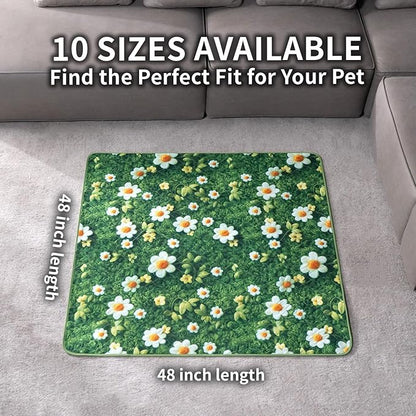 Washable Pee Pads for Dogs, Reusable Puppy Potty Training Pads, Ultra-Absorbent Thick Waterproof Leak-Proof Non-Slip Pads & Mat for Crate, Playpen, Floor, Whelping & Housebreaking , 2 Pack 48"x48"
