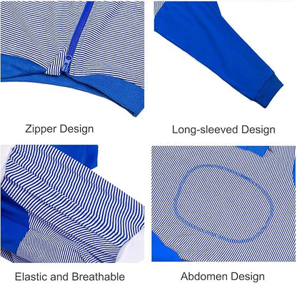 Yeapeeto Dog Onesie Surgery Recovery Suit for Large Medium Bodysuit Dogs Pajamas PJS Full Body for Shedding, Prevent Licking, Wound Protection, Cone Alternative (5XL, Blue)
