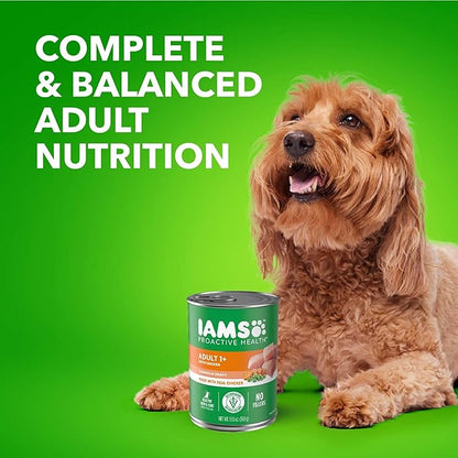 Iams Proactive Health Wet Dog Food, Chicken Chunks in Gravy, 13 oz., Pack of 24