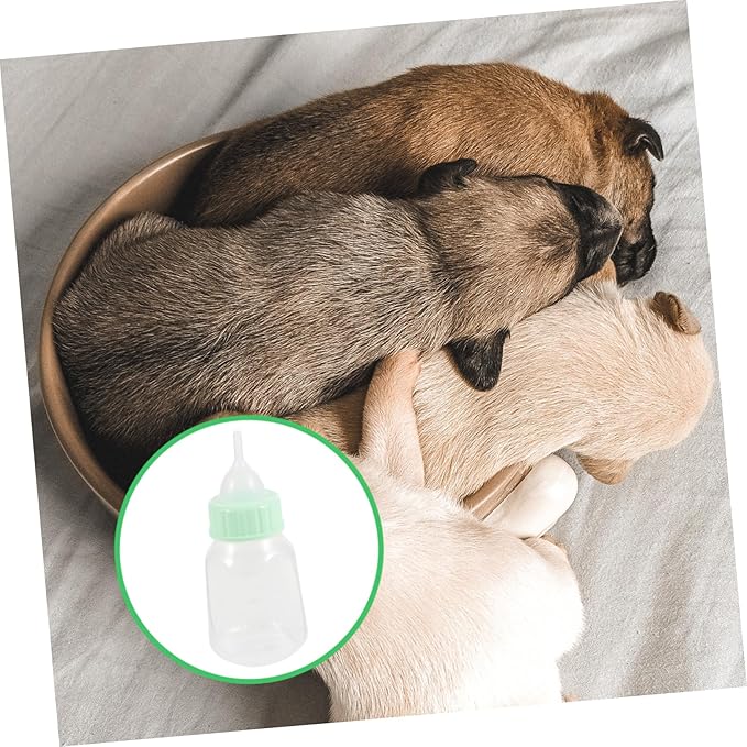 1set Pet Nursing Bottle Kit Soft Nipple Feeding Bottle for Puppies and Kittens Easy to Clean and Portable Leak Design for Milk and Water