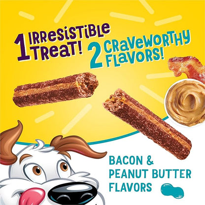 Purina Beggin'’ Flavor Stix with Bacon & Peanut Butter Flavor - 25 oz. Pouch (Pack of 2)