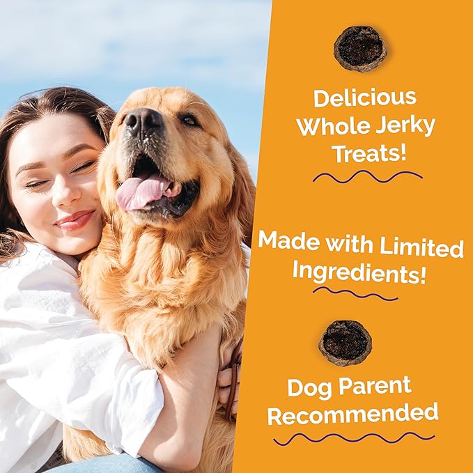 Fruitables Whole Jerky Bites, Healthy Dog Treats, Puppy Essentials, Jerky Dog Treats, Made in the USA, No Artificial Ingredients, Turkey & Sweet Potato Flavor, 5oz