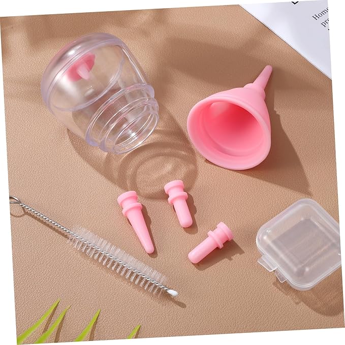 Puppy Milk Feeder Kitten Bottle Feeding Kit Silicone Nipples Safe Reliable for Newborn Pets