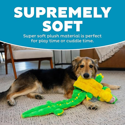 Outward Hound Squeaker Matz Plush Gator Dog Toy, XXL