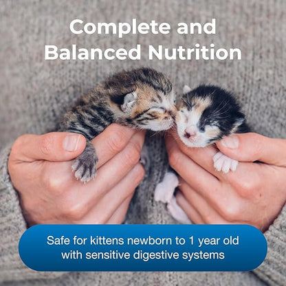 PetAg Goat’s Milk KMR Kitten Milk Replacer Powder - 12 oz - Powdered Kitten Formula with Prebiotics, Probiotics & Vitamins for Kittens Newborn to Six Weeks Old - Easy to Digest