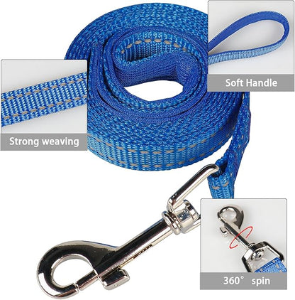 YIMEIS Dog Harness and Leash Set, No Pull Soft Mesh Pet Harness, Reflective Adjustable Puppy Vest for Small Medium Large Dogs, Cats (Royal Blue & Black, X-Small (Pack of 1)