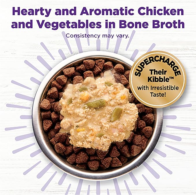 Wellness Bowl Boosters Hearty Topper Wet Dog Food for Small, Medium, and Large Breeds, Grain Free, Natural, Chicken and Pumpkin Recipe, 5.5 oz, Pack of 12