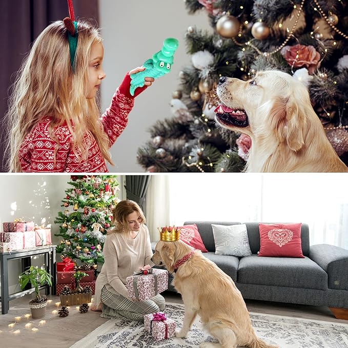 Fuufome Large Dog Chew Toys for Aggressive Chewers： Almost Indestructible Dog Toy to Keep Them Busy & Reduce Boredom-Gift Toys for Small Medium, Large Breed
