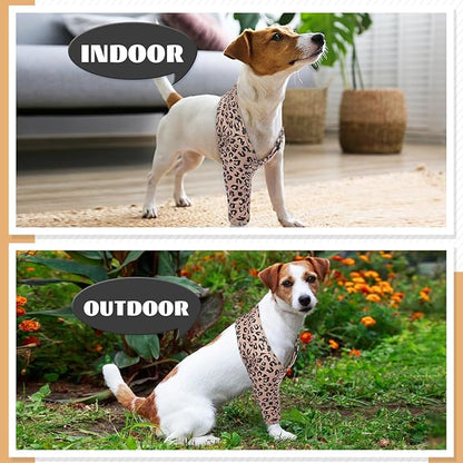 ROZKITCH Leg Sleeve for Dogs to Prevent Licking Front Right Left Leg, Pet Prevent Licking Wound Elbow Knee Protector, Dog Recovery Suit for Sprain ACL CCL Arthritis Joint Care Brown L