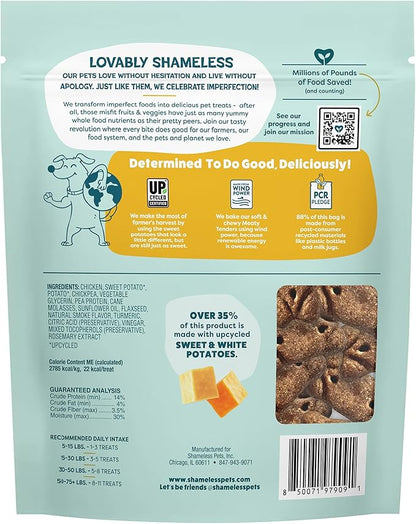 Shameless Pets Soft & Chewy Dog Treats, Cheeky Chicken Meaty Tenders, 1.5lb – Real Chicken is 1st Ingredient – Grain Free, No Corn or Soy – Digestive Support – for Small, Medium & Large Dogs