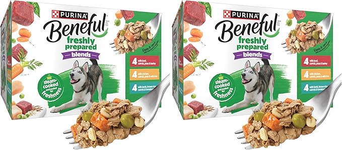 Beneful Purina Wet Dog Food Variety Pack, Chopped Blends - (12) 10 oz. Tubs (Pack of 2)
