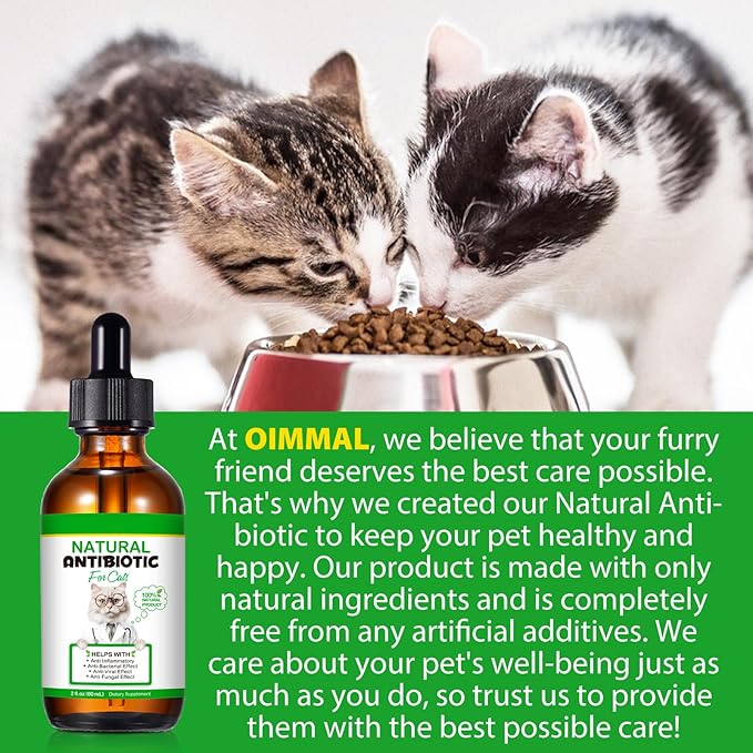 NenMaoKeNu 2 Pack Antibiotics for Cats, Premium Cat Antibiotics Supplement, Cats Multivitamin, Natural Antibiotic for Cats, Cat Antibiotic, Cat Antibiotics Supports Immune & Cats Allergy Relief