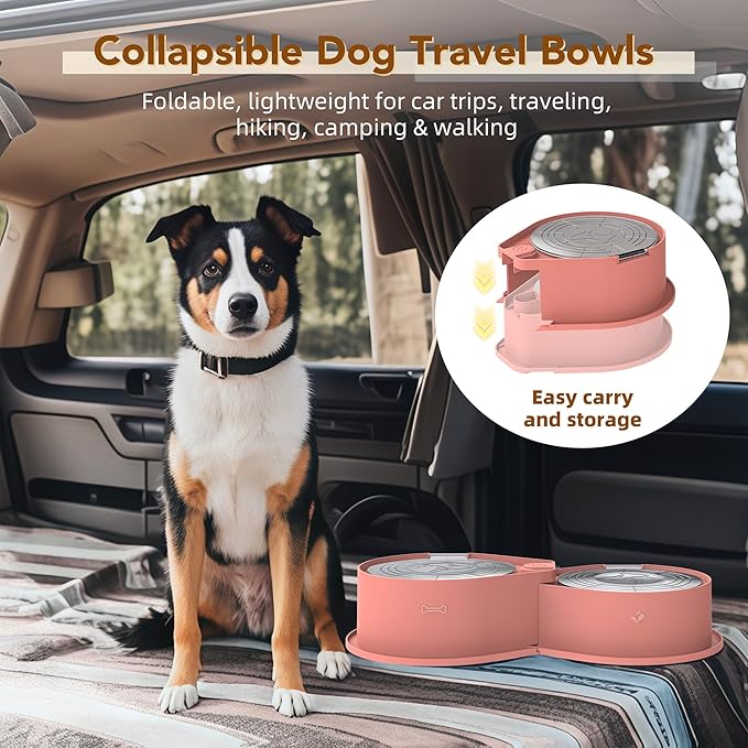 Newget Stainless Steel Dog Bowl Set with Lids, 304 Metal Dual Food & Water Bowls for Dogs & Cats, Large Capacity Pet Feeder with Cover Keeps Food Fresh, Anti-Skid Dog Dish for Small/Medium/Large Pets
