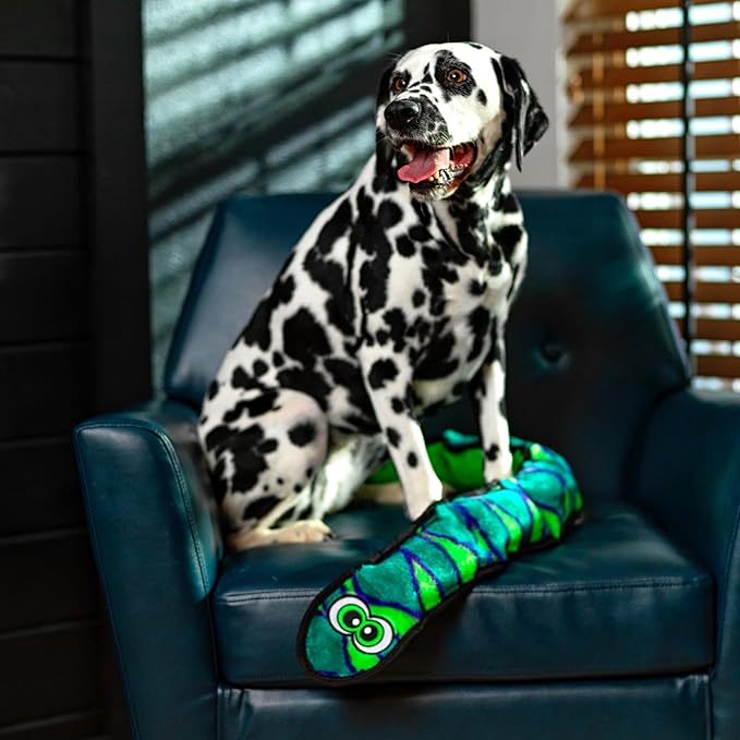 Outward Hound Durablez Snake – Squeaky Plush Dog Toy, No Stuffing for Less Mess, Interactive & Tough, 6 Jumbo Squeakers, Puppies & Dogs, X-Large, 40"