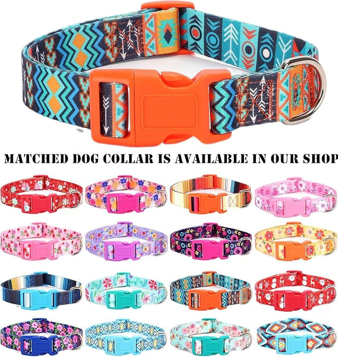 Moonpet Step in Air Dog Harness Leash Set- All Weather Reflective No-Pull Padded Mesh Vest Harness for Cats Puppy Extra-Small Small Medium Large Dogs - Mayan Mysteries - XXS