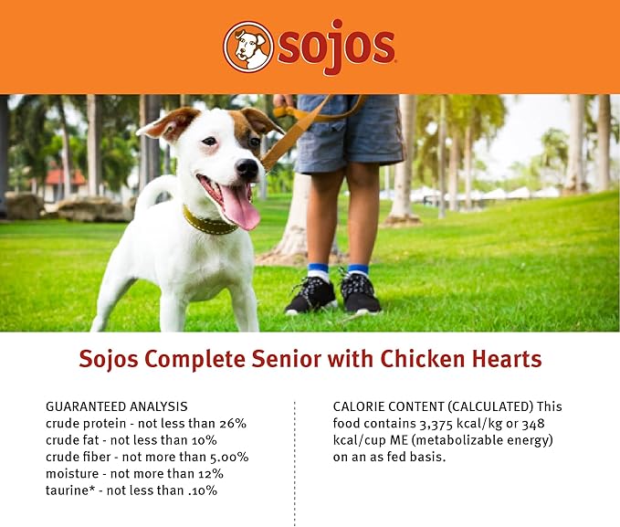 Sojos Complete Freeze Dried Raw Adult Dry Dog Food, Grain Free, Natural, Chicken Recipe, 7 lb Bag