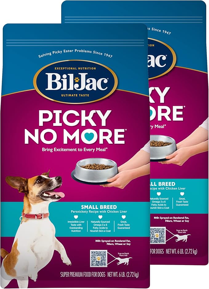 Bil-Jac Picky No More Small Breed Dry Dog Food, 6 lb (2 Pack)