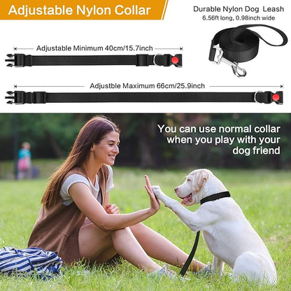 Prong Training Collar with Comfort Tips and Quick Release Snap Buckle - Dog Choke Pinch Collar with Nylon Cover