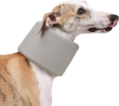 Dog Neck Brace for Pet After Surgery Recovery Adjustable Breathable Neck Cervical Cone，Dog Cone Collar Recovery Head Cone for Small Medium Dogs Puppies Kittens with Spinal IVDD Lssues (Gray,L)
