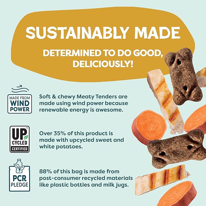 Shameless Pets Soft & Chewy Dog Treats, Cheeky Chicken Meaty Tenders, 1.5lb – Real Chicken is 1st Ingredient – Grain Free, No Corn or Soy – Digestive Support – for Small, Medium & Large Dogs