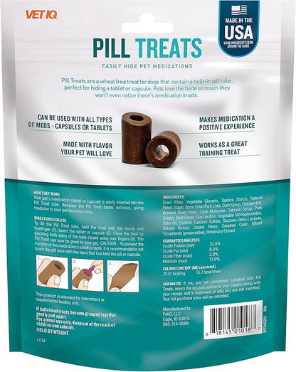 VETIQ Pill Treats for Dogs, Chicken Flavor, 30 Count | Advanced Formula | Soft Chews | Made in USA | Pack of 2