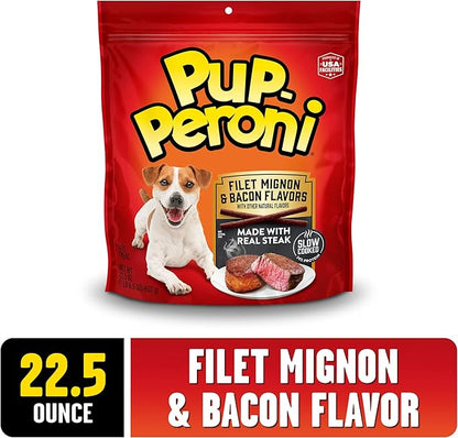 Pup-Peroni Filet Mignon & Bacon Flavor Dog Treats, 22.5 Oz. Bag