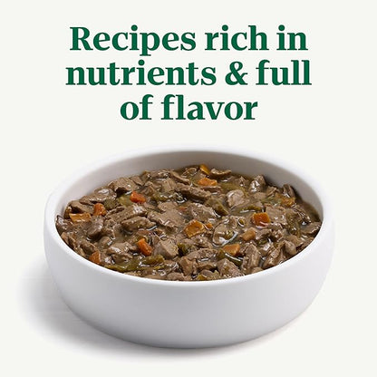 Nutro Hearty Stew Canned Wet Dog Food, Natural Grain Free Dog Food Wet Cuts in Gravy Meaty Lamb with Green Bean & Carrot Stew, 12.5 oz Cans (12 Count, Pack of 1)