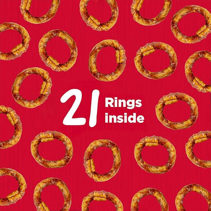 Country Kitchen Rawhide Free Peanut Butter Rings Dog Chews, Made with Real Peanut Butter, Highly Digestible, Gluten Free, 21 Count