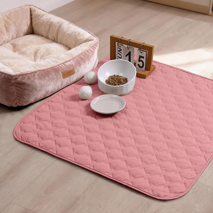 gogobunny 3X Stronger Waterproof Pet Blanket, Scratch Proof Furniture Protector for Dogs Cats, Reversible Cover 30x30 Inch, Dark Pink/Light Pink