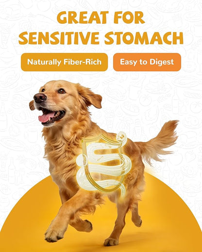 PAWUP Sweet Potatoes Strips Dog Treats - Single Ingredient Soft Chews w/Taurine, Chewy Sticks for Small & Medium Dogs, Easy to Digest, 12.5oz