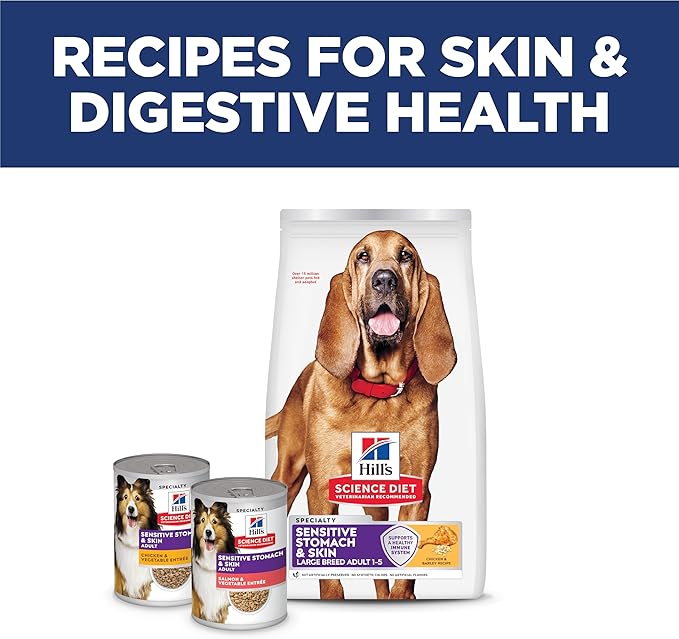 Hill's Science Diet Adult Sensitive Stomach & Skin Large Breed Dry Dog Food, Chicken, 30 lb. Bag