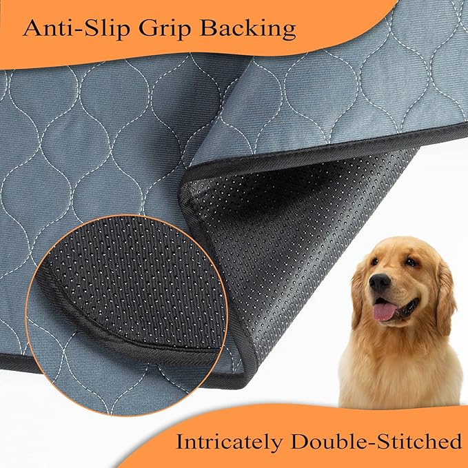 Bunlitent Washable Pee Pads for Dogs 3 Pack, 36x72, Reusable Puppy Pads, Reusable Pee Pads with Quick Dry, Anti-Slip Dog Cat Pee Pads, Whelping Pads, Dog Pen Mat