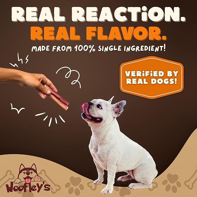 Woofley's 4-5" Bulk Bully Sticks - (50 Count) - Bully Sticks for Dogs - Long Lasting Dog Chews