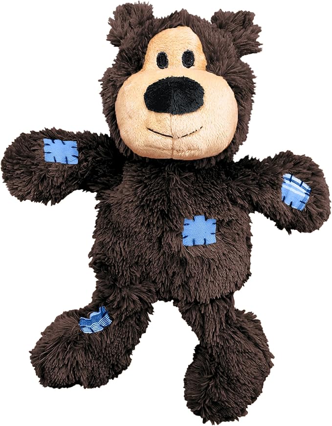 KONG Wild Knots Bears - Durable Dog Toys with Internal Knotted Ropes and Minimal Stuffing for Less Mess (Assorted Colors) (X Large (2 Pack))