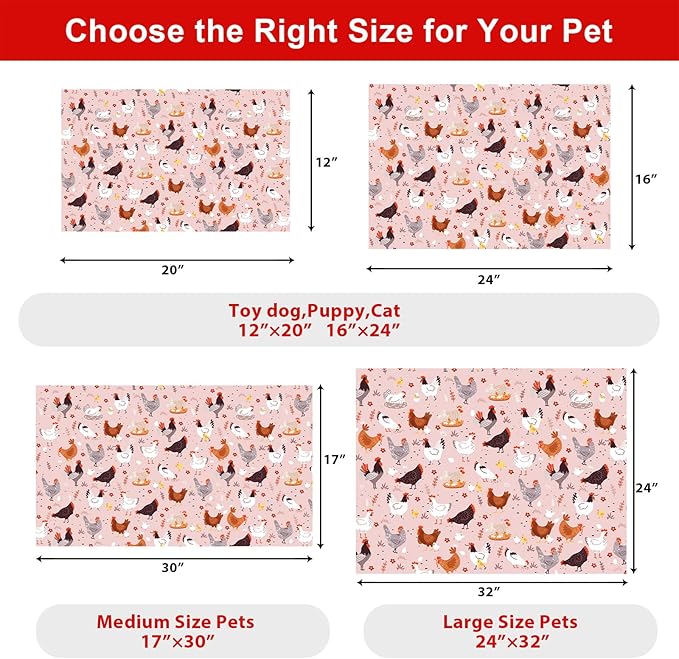 Dog Food Mats for Floors Waterproof Mat for Cat Food and Water Bowls - Absorbent Quick Dry Non Slip Mat for Pet Feeding