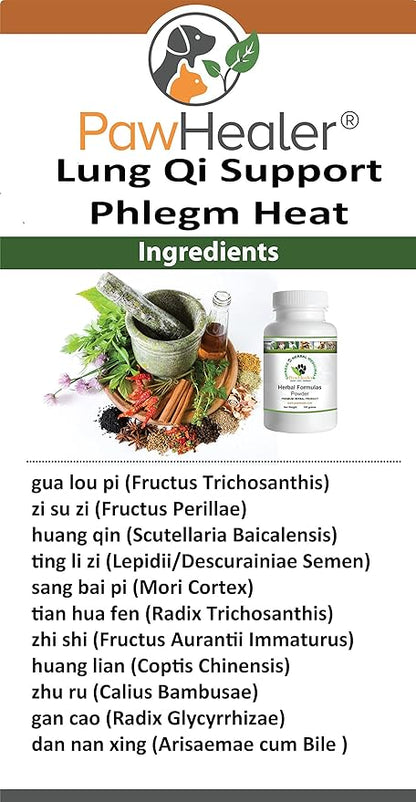 PawHealer Cough Remedy for Dogs-50 Grams Powder-Lung Qi Support Herbal Formula: for Loud, Honking Coughs …