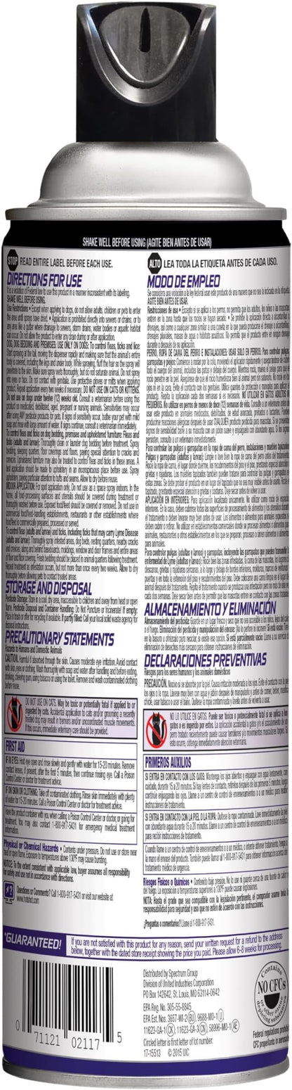 Hot Shot Flea, Tick & Lice Killer with Odor Neutralizer (Aerosol) 14 Oz (1 pack)