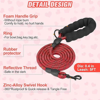BEAUTYZOO Step in Dog Harness and Leash Set,Reflective Dog Harness No Pull No Choke Puppy Harness for Small Medium Large Dogs Cats,Soft Padded Mesh Vest Harnesses for Girl and Boy Pets, Valentine XS