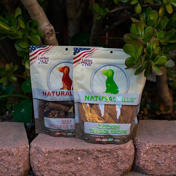 Loving Pets Natural Value All Natural Soft Chew Chicken Tenders Dog Treat, 14-Ounce