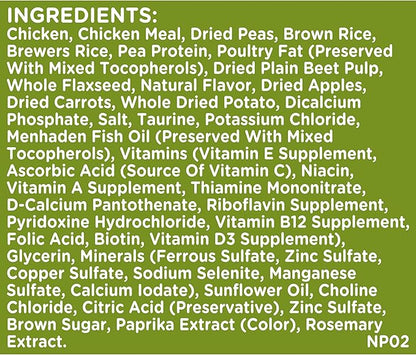 Nutrish Dish Premium Natural Dry Dog Food, Chicken & Brown Rice Recipe with Veggies & Fruit (Rachael Ray), 3.75 Pound Bag