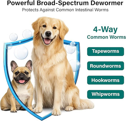 Dewormer for Dogs, (Fenbendazole) for Tapeworms, Roundworms, Hookworms and Whipworms