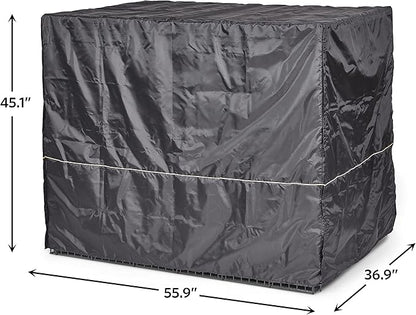 MidWest Homes for Pets XXL Dog Crate Cover, Black Polyester Privacy Kennel Cover Fits Most Giant 54-Inch Crates, Machine Washable, Reduces Barking & Chewing