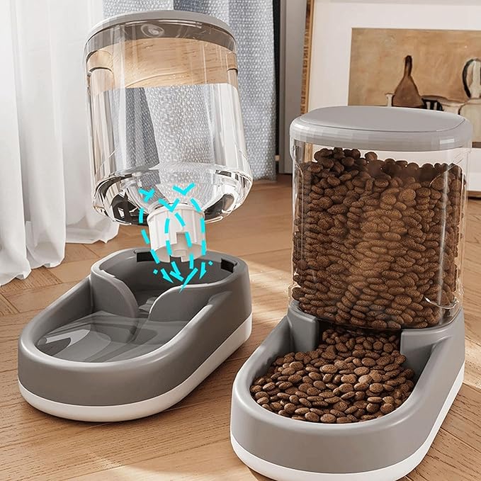 Transparent Pet Feeding Bowl Dog Feeder Small Dog Drinking Bowl Large Capacity Antislip Water Dispenser Pet Supply