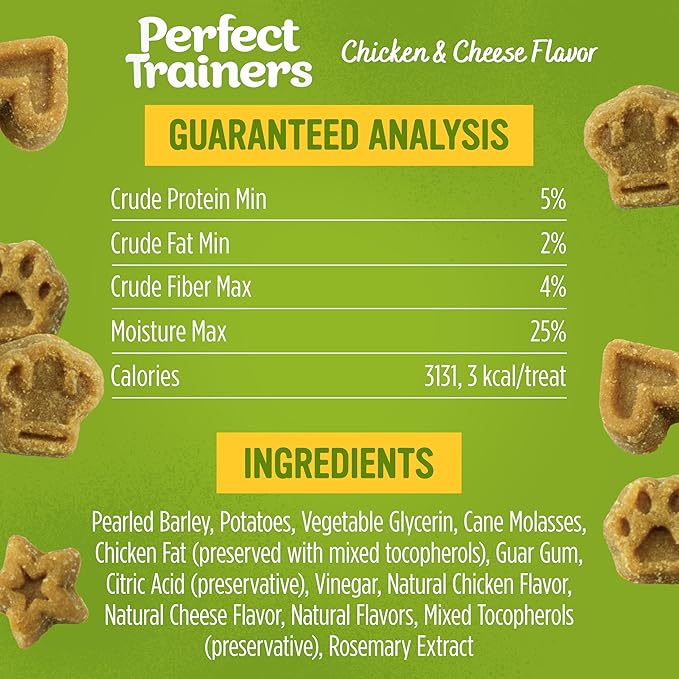 Blue Dog Bakery Natural Dog Treats, Perfect Trainers, Low Calorie Dog Training Treats, Chicken & Cheese Flavor, 6oz, 8 Count