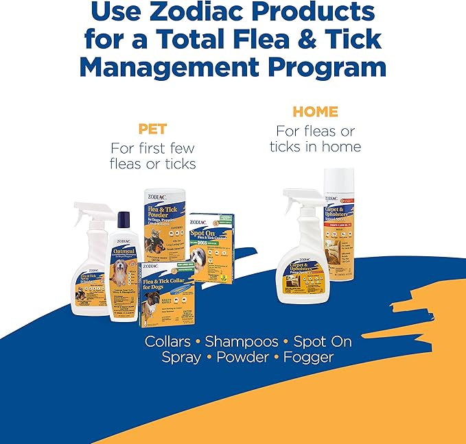Zodiac Flea & Tick Powder for Dogs, Puppies, Cats & Kittens beige Small