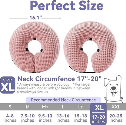 Loflaze Soft Inflatable Dog Cone Collar for Large Medium Small Dogs Cats - After Surgery Donut, E Collar Alternative for Recovery