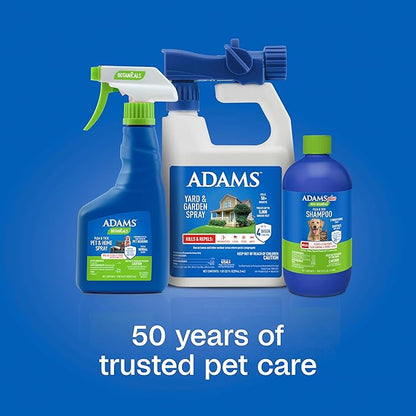 ADAMS Plus with Botanicals Flea & Tick Shampoo for Cats, Kittens, Dogs & Puppies, Flea Shampoo for Flea Infestations, Soothes & Conditions Dry Skin & Coat, Kills Fleas, Flea Eggs, Ticks & Lice, 16 oz