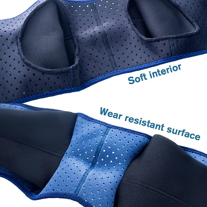 Coodeo Dog Recovery Sleeves, Cone Collar Alternative, Abrasion Resistant Dog Recovery Suit, Washable 2.5mm Thick and Waterproof, Pet Wounds Prevent Licking, Biting (Blue, XL)