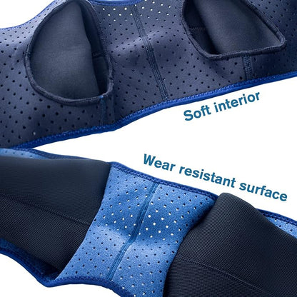 Coodeo Dog Recovery Sleeves, Cone Collar Alternative, Abrasion Resistant Dog Recovery Suit, Washable 2.5mm Thick and Waterproof, Pet Wounds Prevent Licking, Biting (Blue, M)
