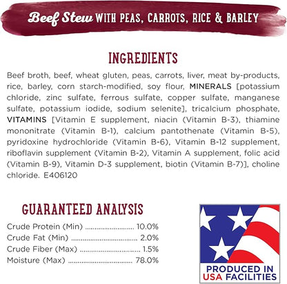 Beneful Purina Wet Dog Food, Gravy, Stew | Variety Pack | 10 oz. Tubs | 12 Count | Pack of 2